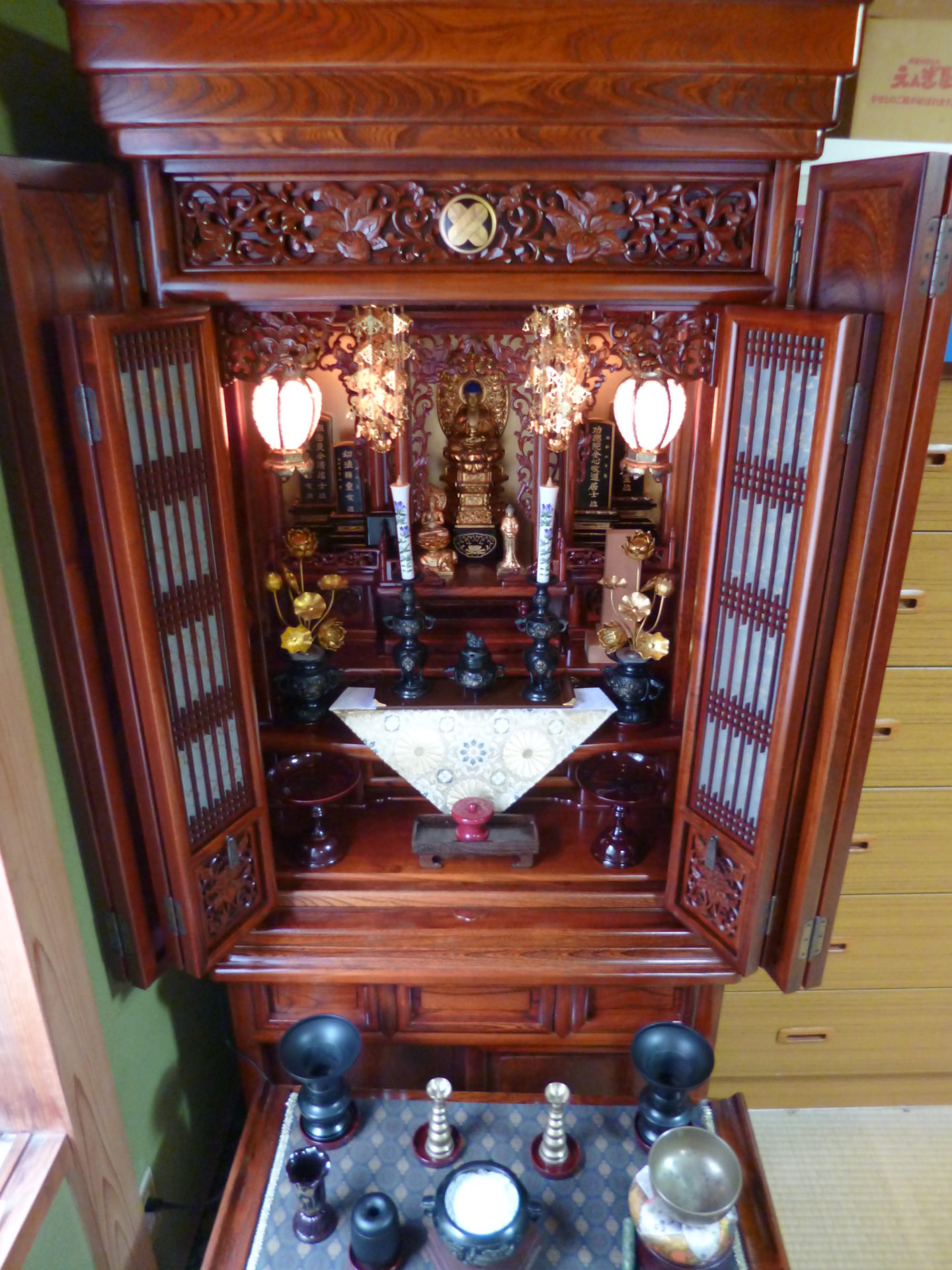 2019年3月 市内Y様 仏壇お洗濯後、納品させて頂きました。 | 有限会社